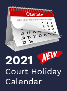 2021 Court Holiday Calendar